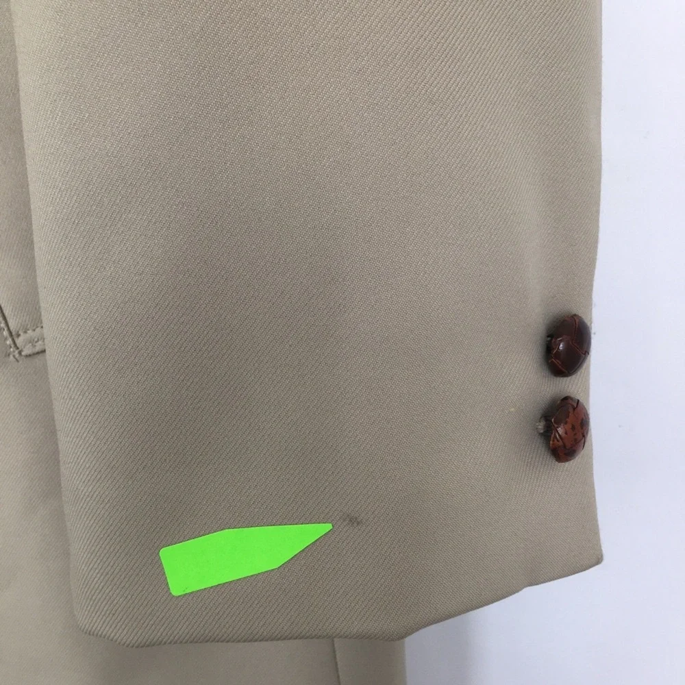 Vintage Faux Fur Trim Coat Jacket by Campus Studio One Beige Men’s Size 46 XL